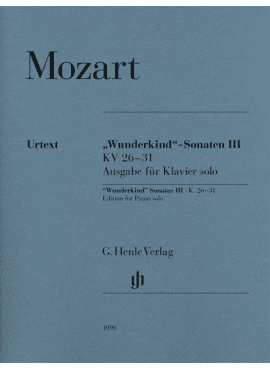 Wunderkind-Sonaten Band III KV 26-31, Ausgabe für Klavier solo
